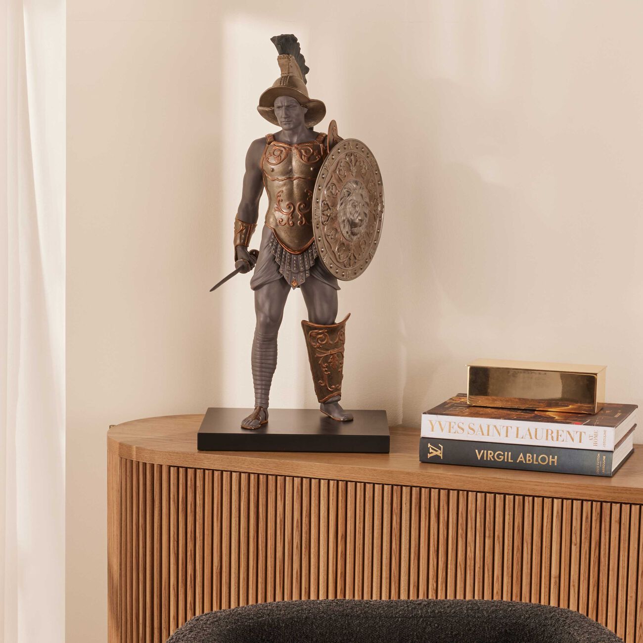 Gladiator Sculpture Extra Large Black lladro gladiator sculpture extra large black