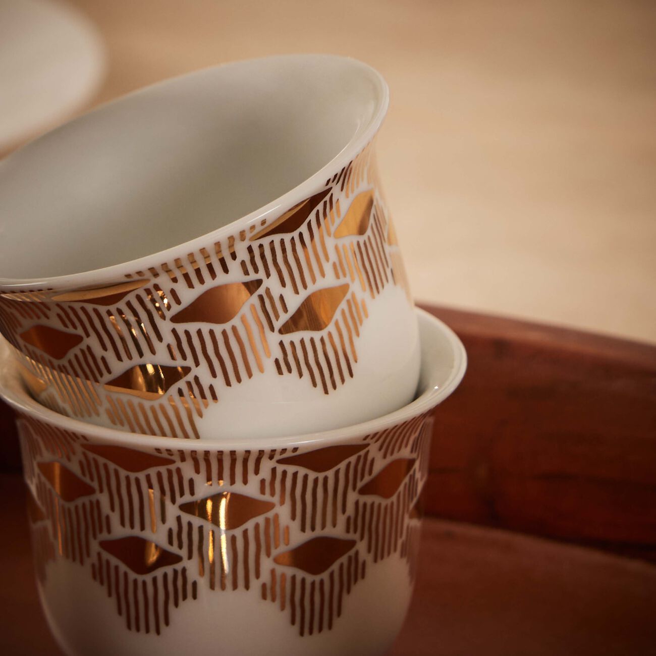 silsal tamrah by razan alazzouni luna arabic coffee cup gold set of 2