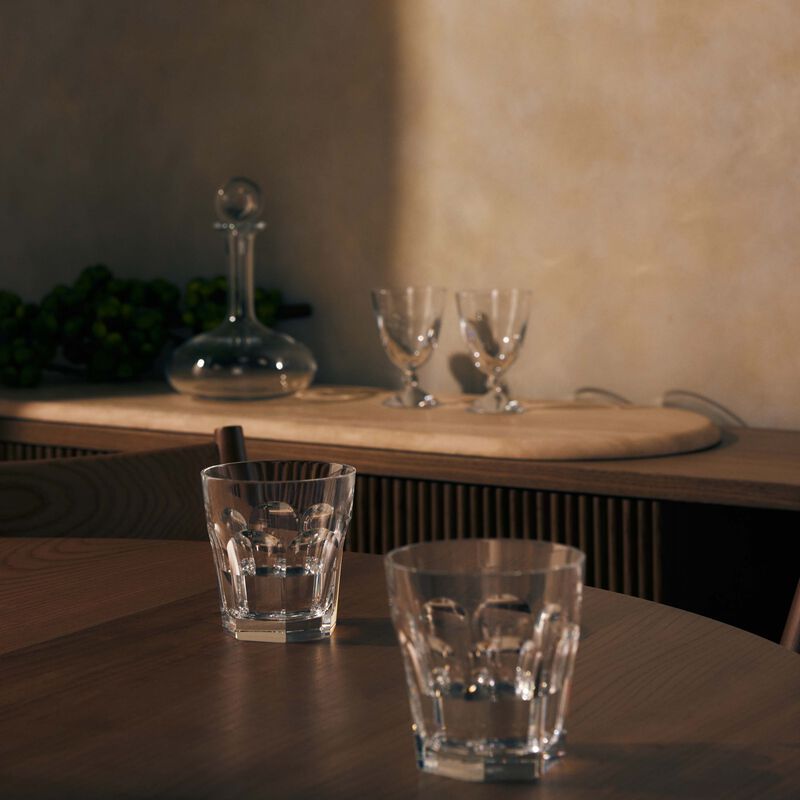 baccarat harcourt drinking glass clear set of 2
