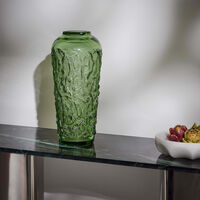 lalique mures vase large green limited edition