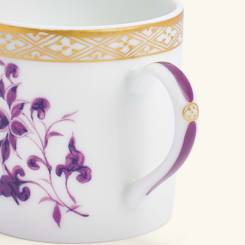 bernardaud prunus coffee cup   saucer pink