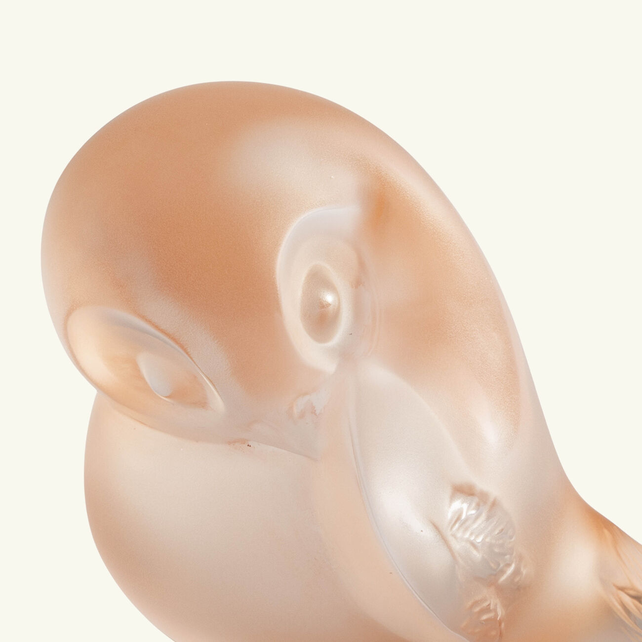 Piou Tail Down Sculpture Small Pink lalique piou tail down sculpture small pink