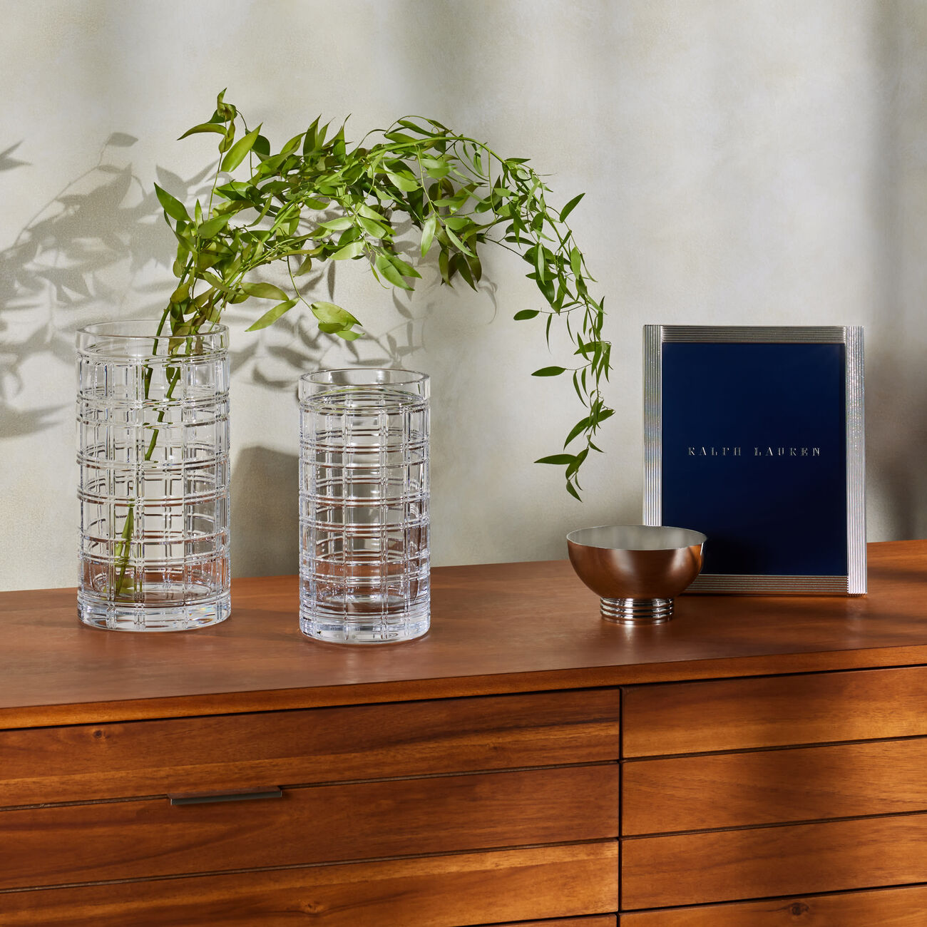 رالف لورين هوم مزهرية هدسون بليد صغيرة شفافة