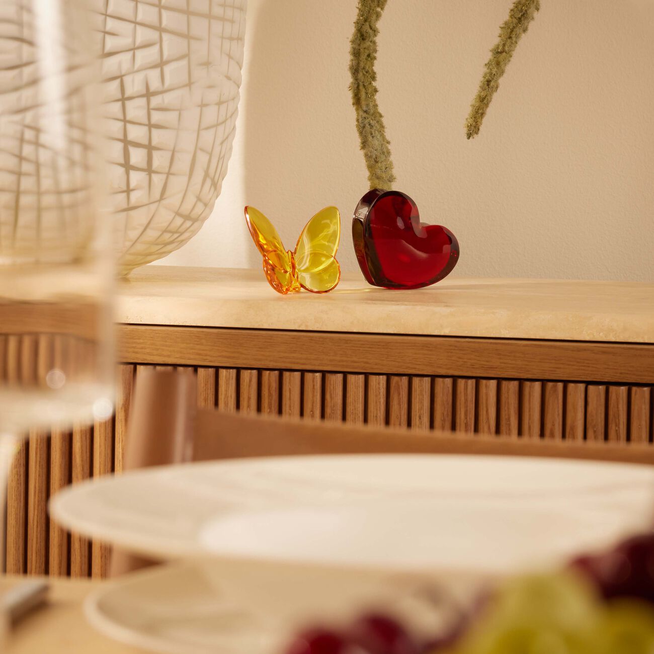 Zinzin Heart Figurine Mini Red baccarat zinzin heart figurine mini red