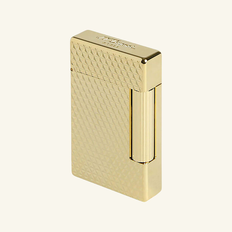 Initial Diamond Head Lighter Gold st dupont initial diamond head lighter gold