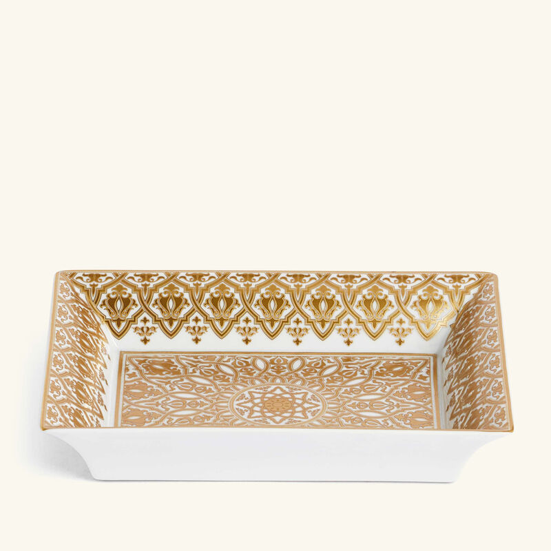 برناردو صينية الحلى والمجوهرات فينيس مستطيلة صغيرة باللون الذهبي