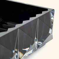 baccarat louxor tray rectangular small black