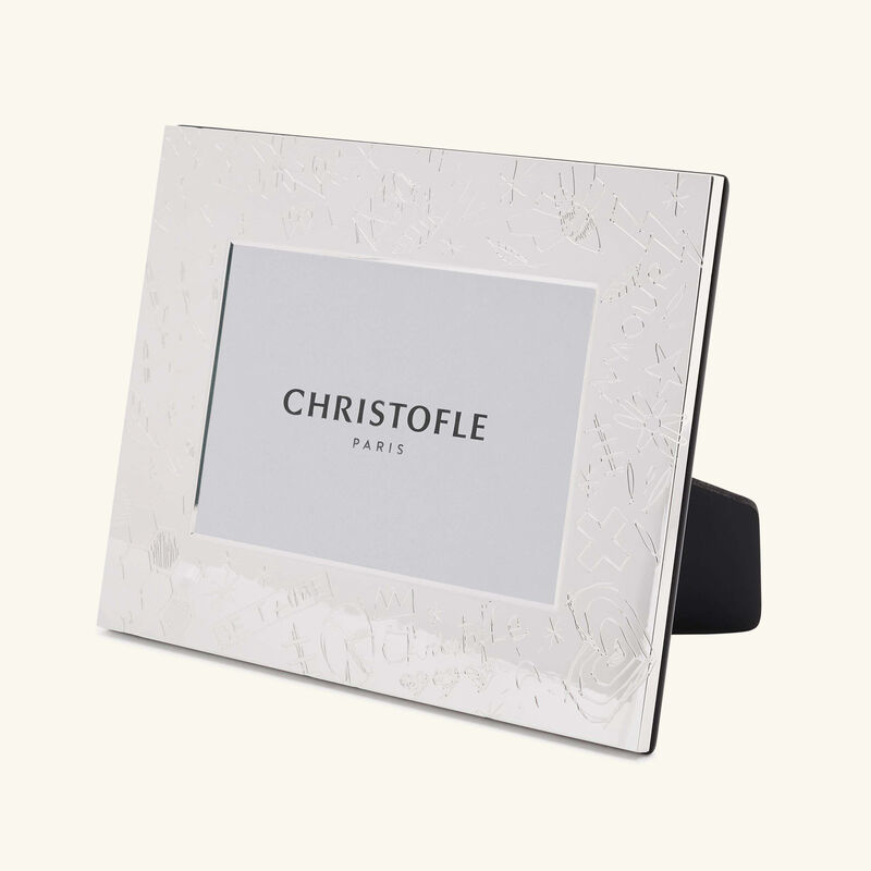 christofle graffiti picture frame silver plated 10x15cm