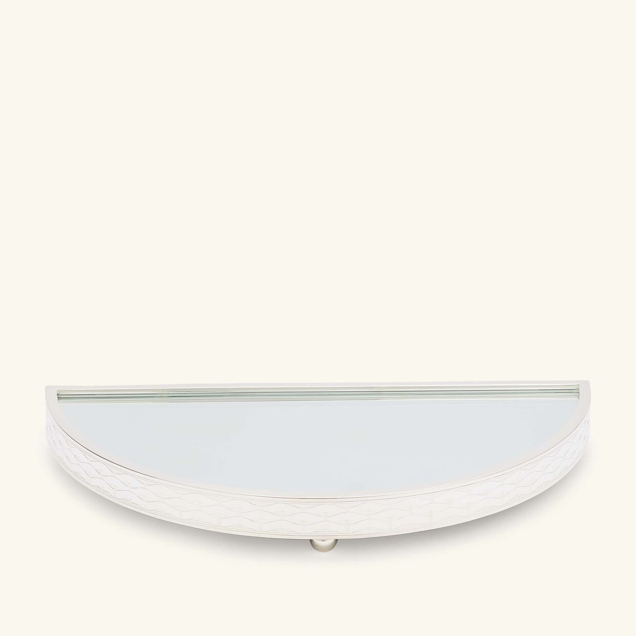 christofle s ve d argent serving tray half circle small silver plated