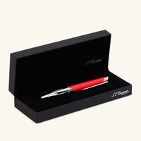 st dupont defi millennium ballpoint pen red