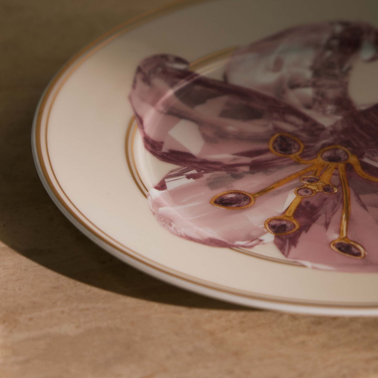 rosenthal idyllia bread   butter plate round lily 18 cm