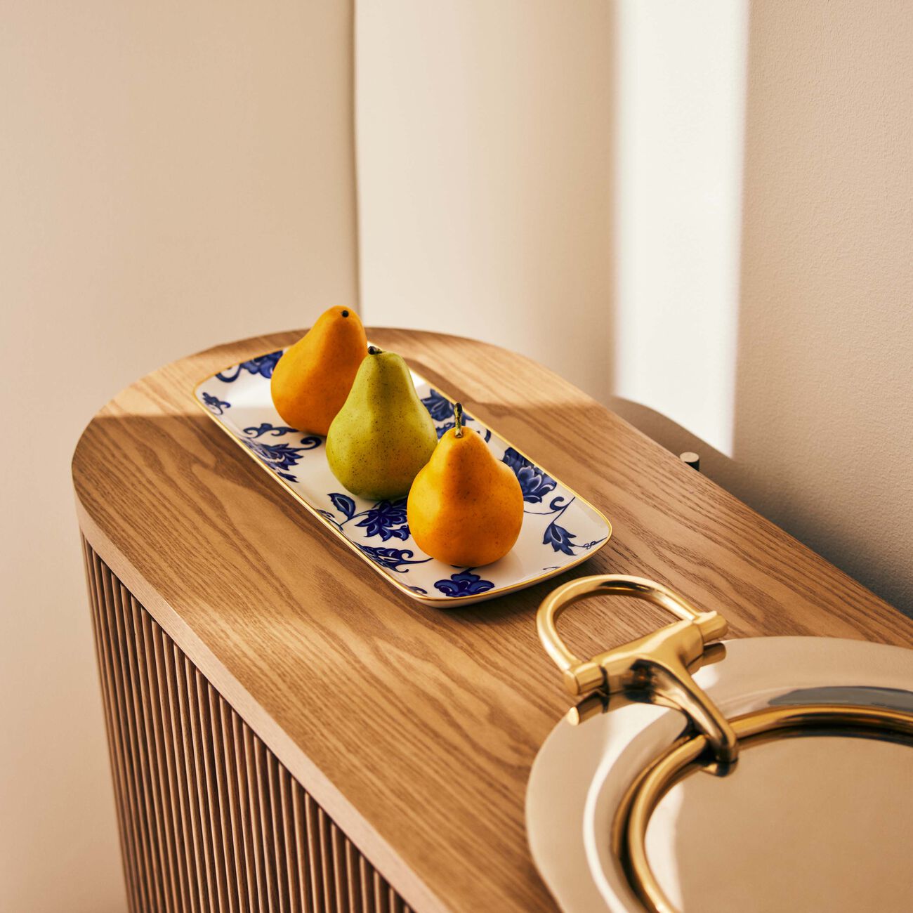 برناردو طبق الضيافة برانس بلو مستطيل أزرق