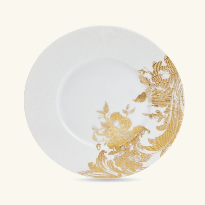 haviland stanislas dessert plate round gold 24cm