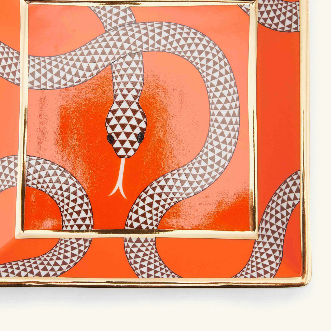 Eden Trinket Tray Rectangular Small Orange Set Of 4 jonathan adler eden trinket tray rectangular small orange set of 4