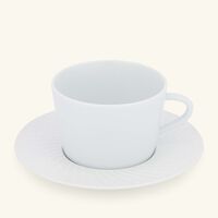 برناردو فنجان الشاي تويست مع صحنه أبيض