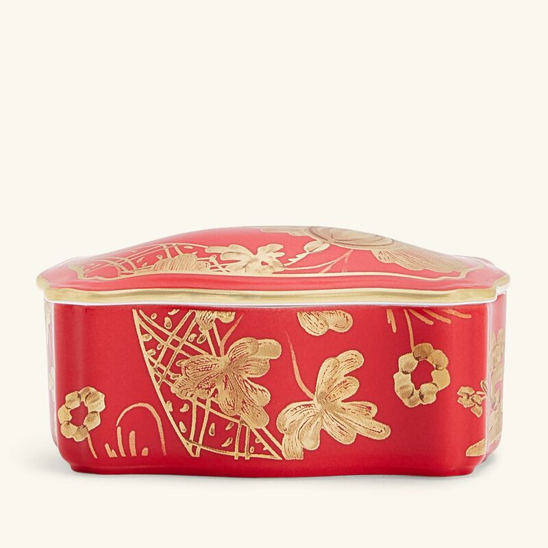 Oriente Italiano Jewelry Box Red ginori 1735 oriente italiano jewelry box red