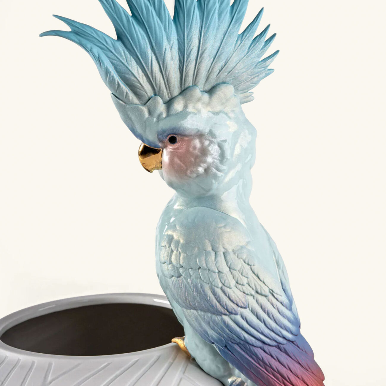 Cockatoo Vase Large White lladro cockatoo vase large white