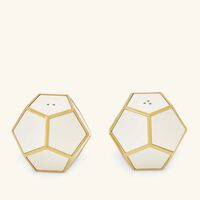 لوبجيه طقم بنتاجون مؤلف من مرشتين للتوابل أبيض