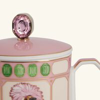 rosenthal idyllia mug with lid flycatcher pink