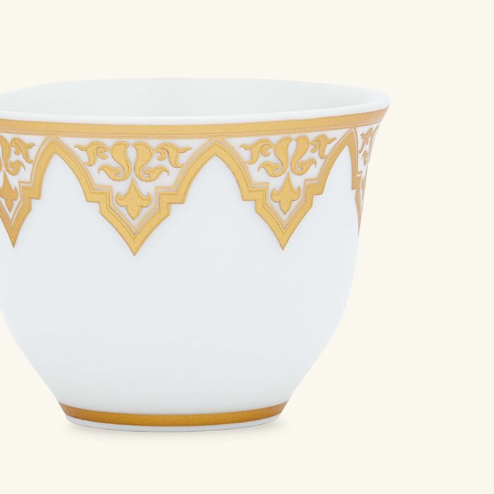 bernardaud venise arabic coffee cup gold
