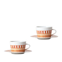 Terra Rosa Set of 2 Tea Cups and Saucers, small