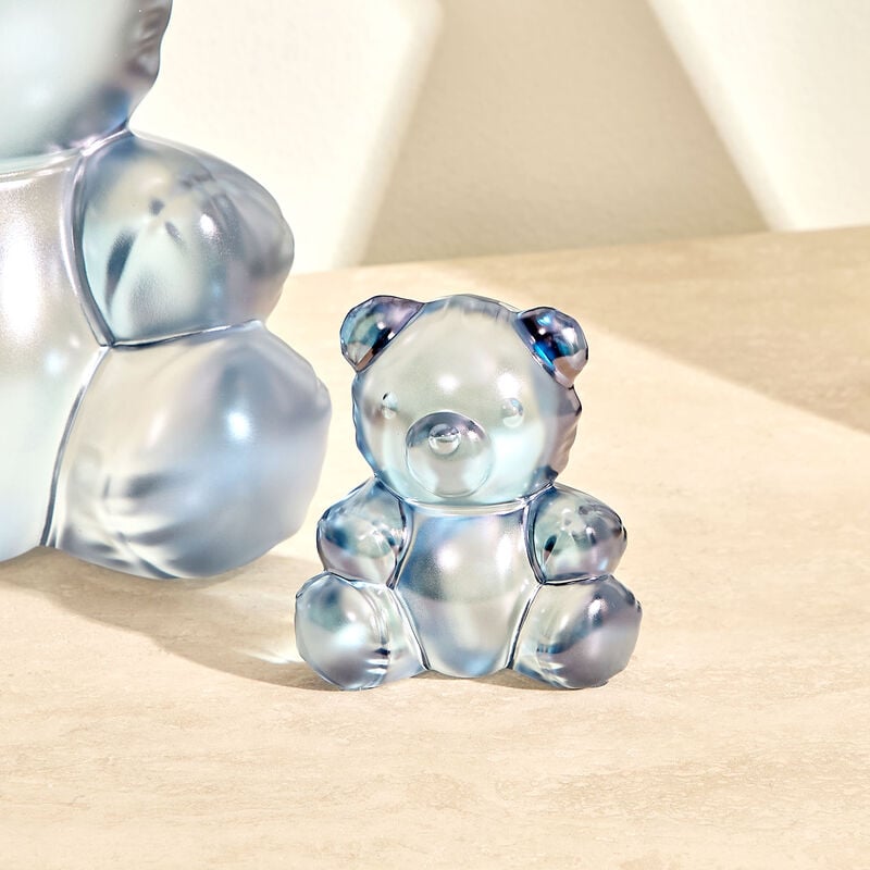 Teddy Air Sculpture Small Blue lalique teddy air sculpture small blue