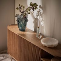 daum horses vase medium grey limited edition