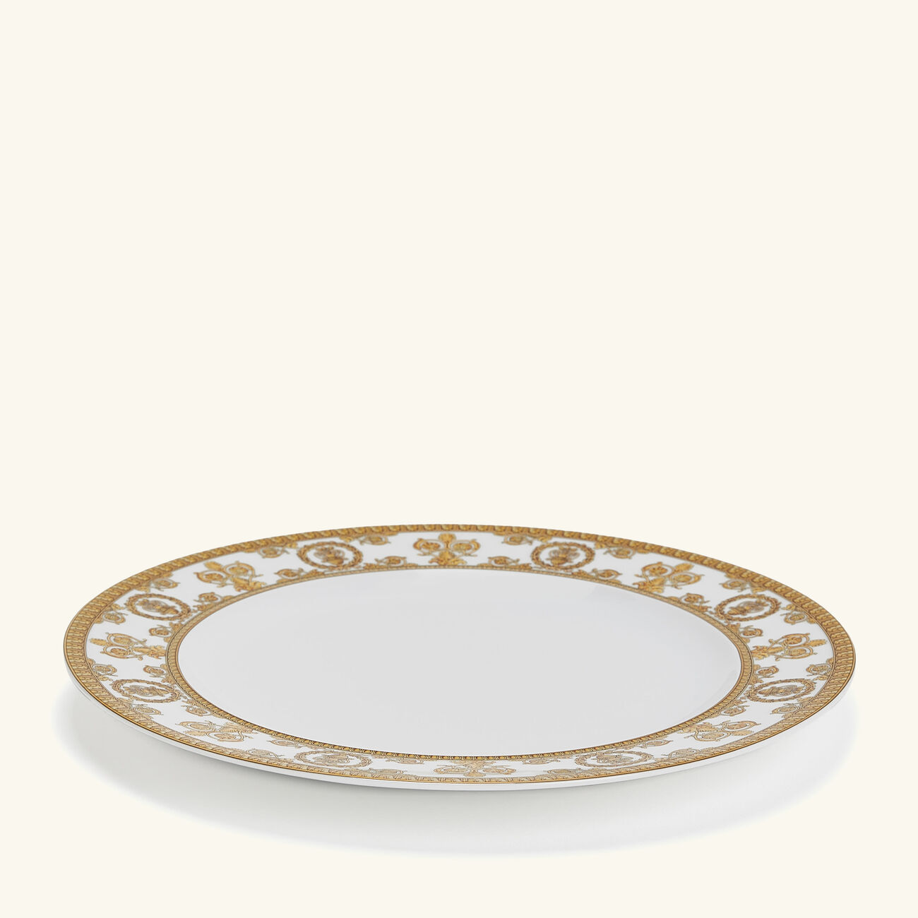 I Love Baroque Plate Round White 22cm versace i love baroque plate round white 22cm