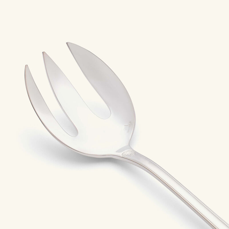 christofle malmaison salad serving fork silver plated