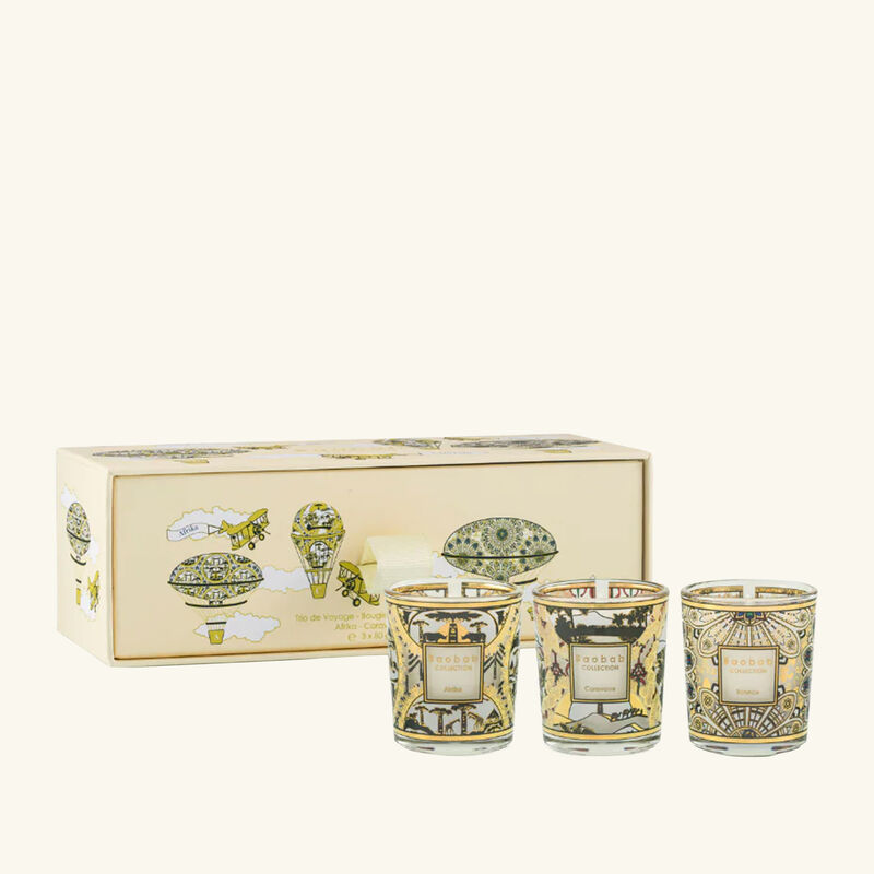 baobab collection caravane trio candle gift set