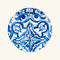 dolce gabbana casa blu mediterraneo stella charger plate blue round 31cm