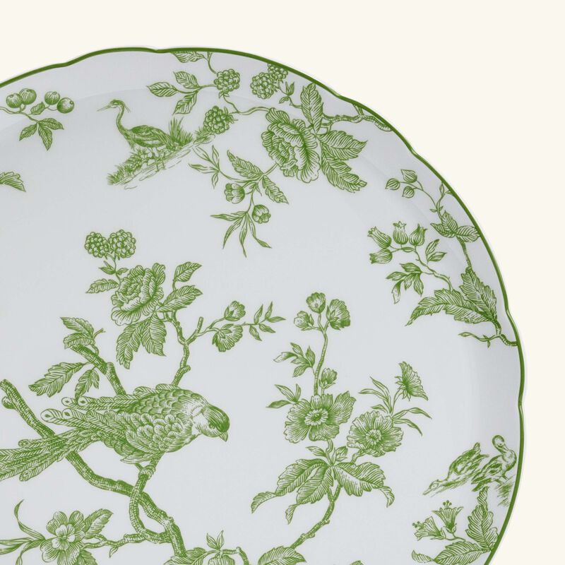 bernardaud albertine tart platter round green 32cm