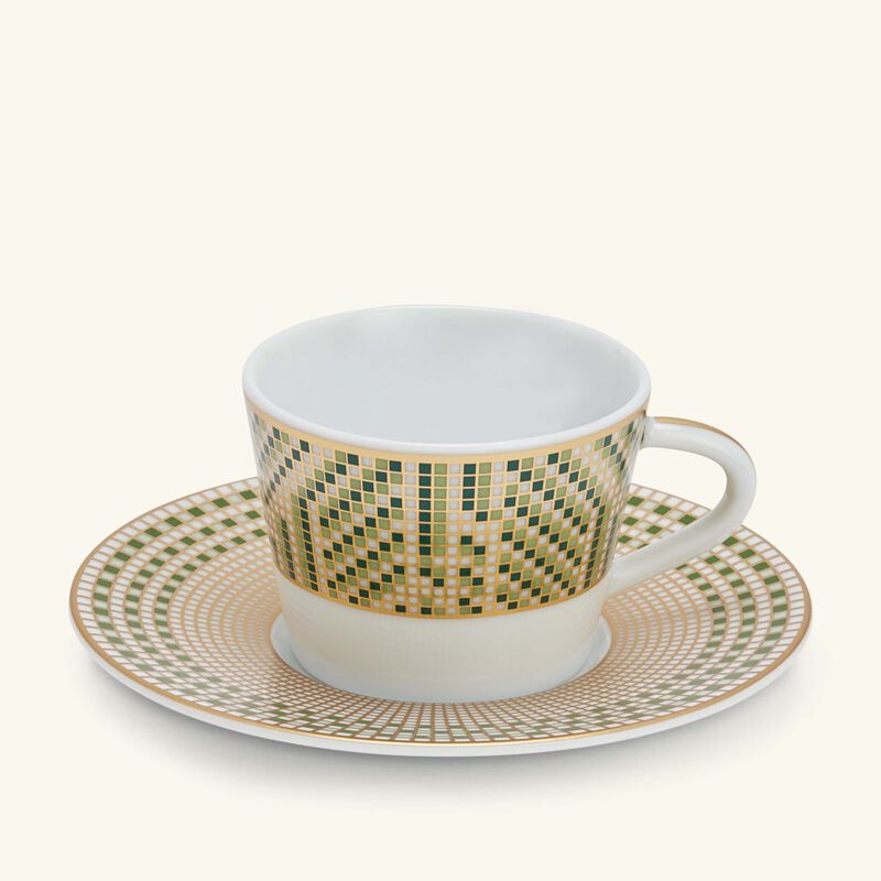 برناردو طقم أوغوستا المؤلف من فنجانين للإسبريسو مع صحنيهما