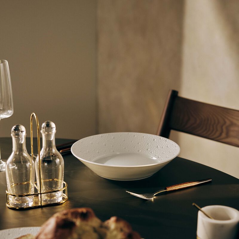 bernardaud ecume serving bowl white 24cm