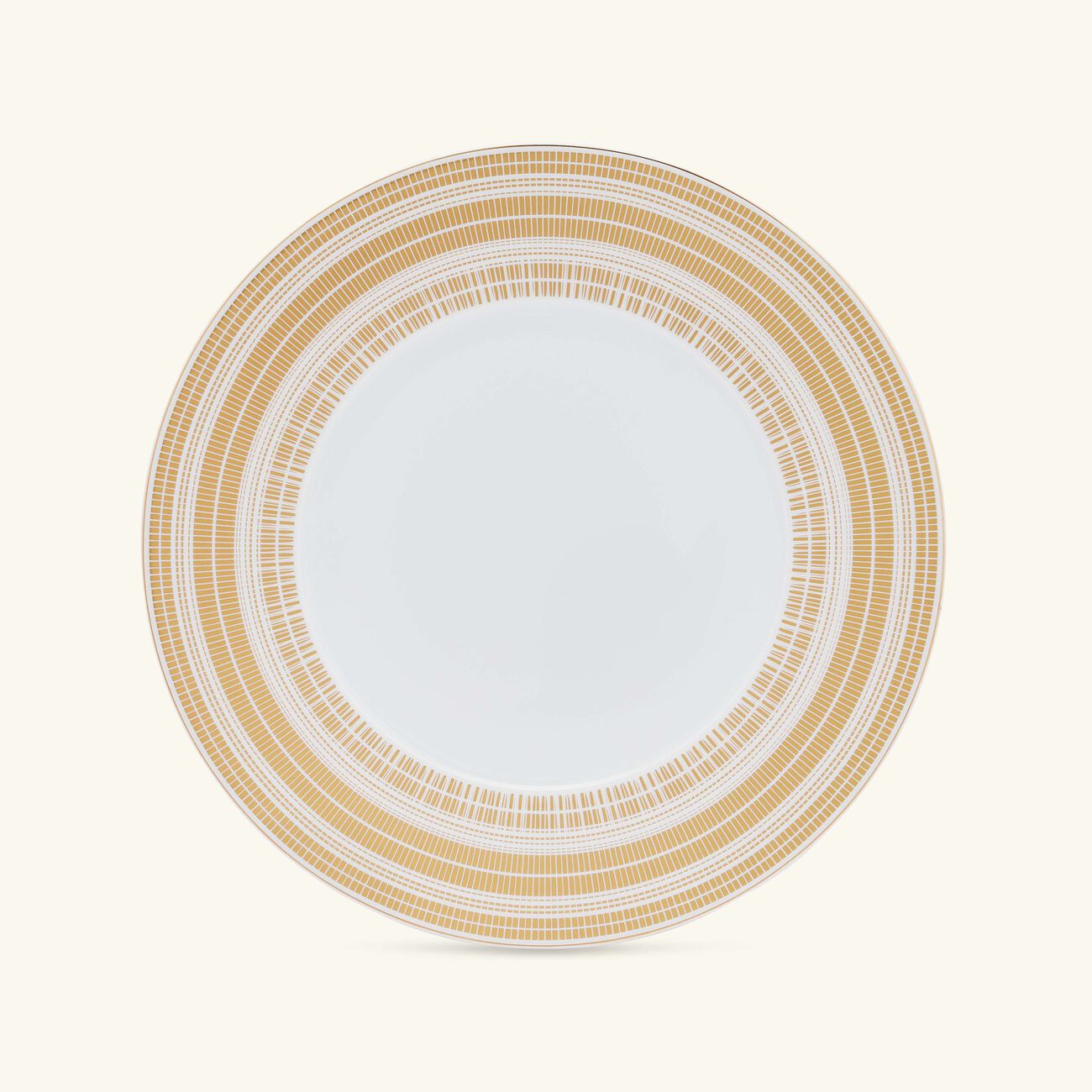 bernardaud canisse service plate round gold