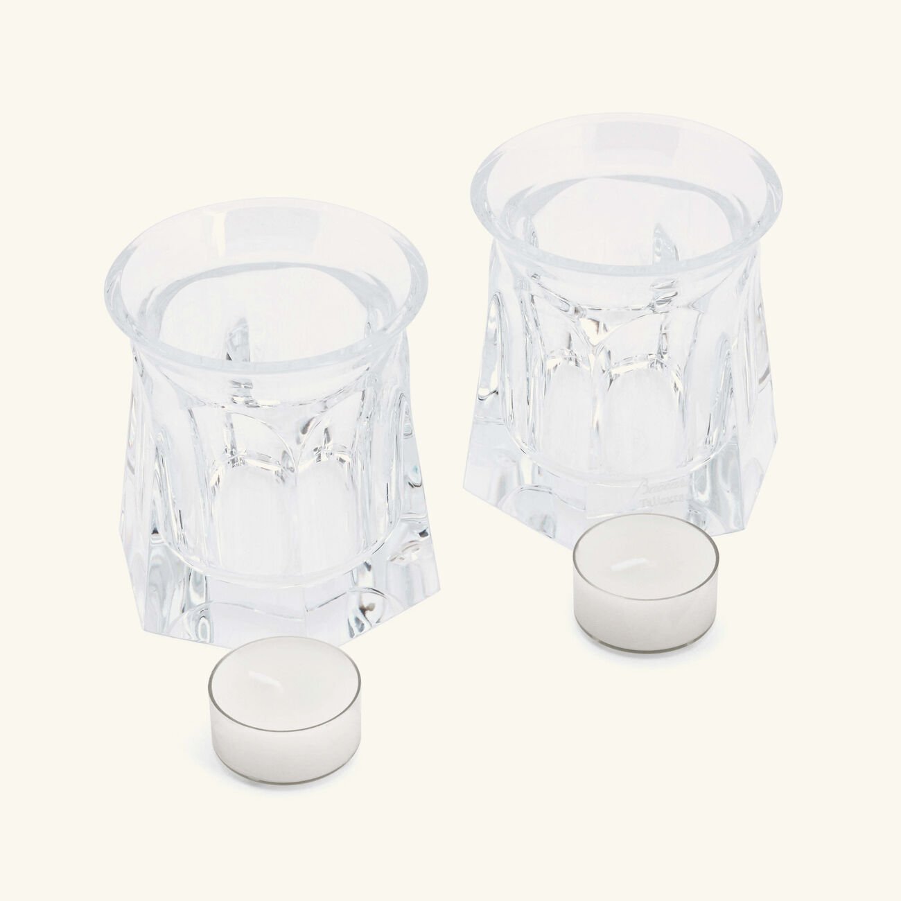 Harcourt Talleyrand Candle Holder Clear Set Of 2 baccarat harcourt talleyrand candle holder clear set of 2