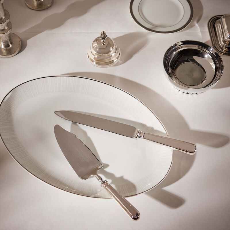 christofle albi dessert serving set silver plated