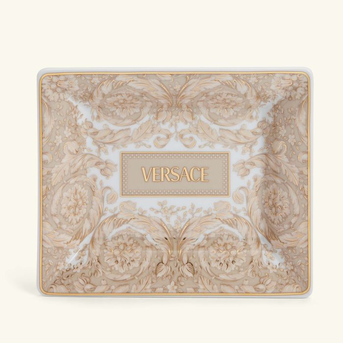 versace barocco beige serving dish 15 cm