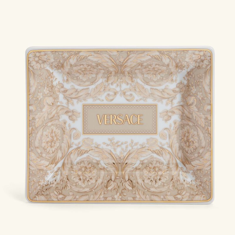 versace barocco beige serving dish 15 cm
