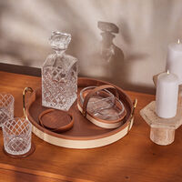 ralph lauren home garrett coaster brown set of 4