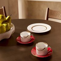 برناردو kintsugi rouge teacups and saucers   set of 2