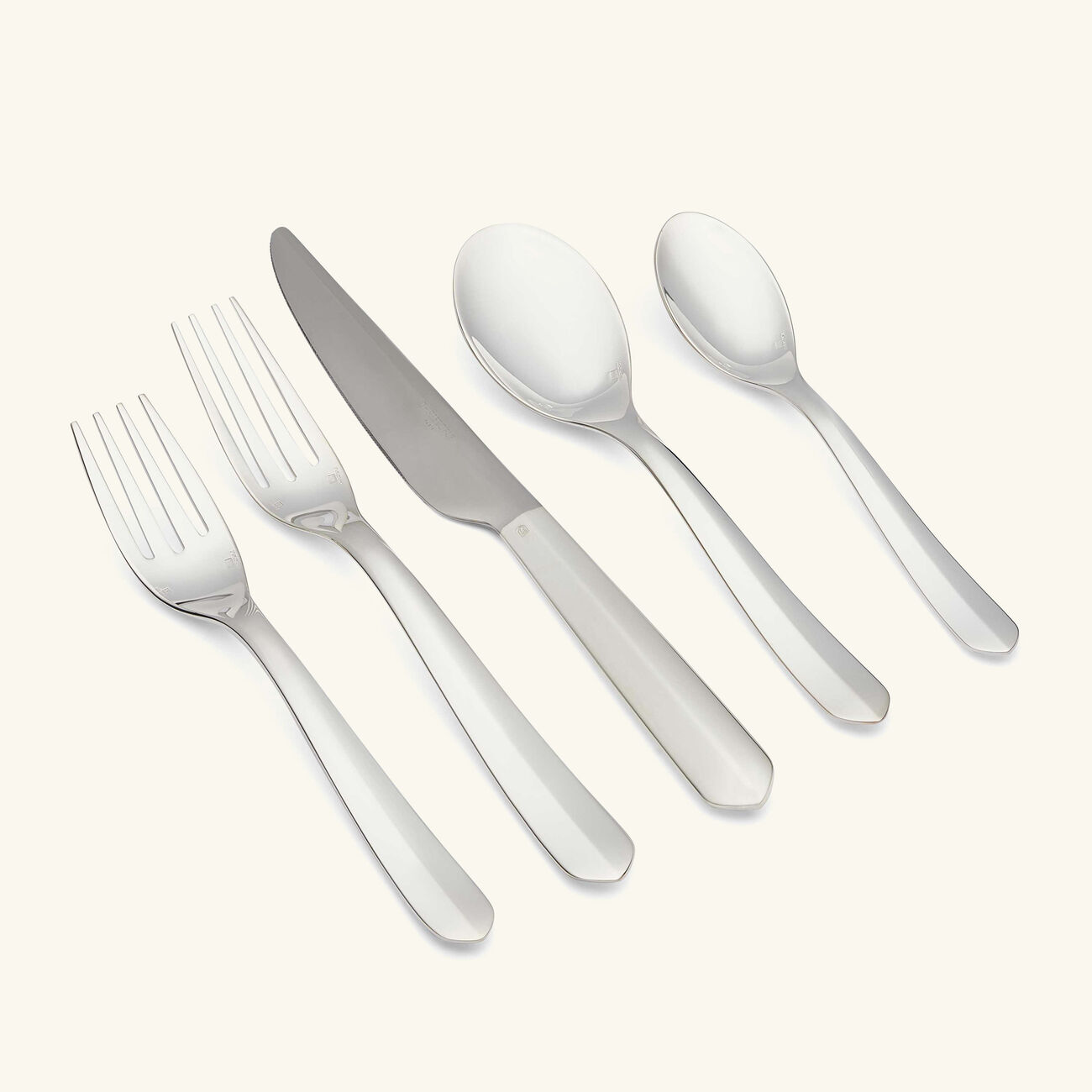 christofle infini individual 5 piece set silver plated