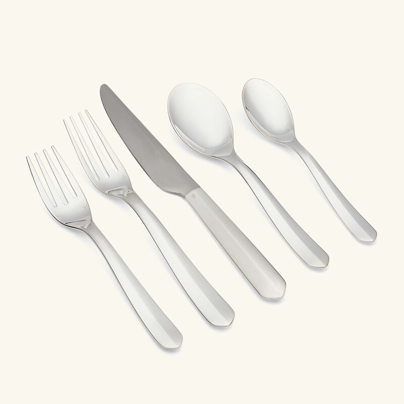 christofle infini individual 5 piece set silver plated