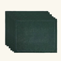Feliz Placemat Dark Green Set Of 6 catherine denoual feliz placemat dark green set of 6