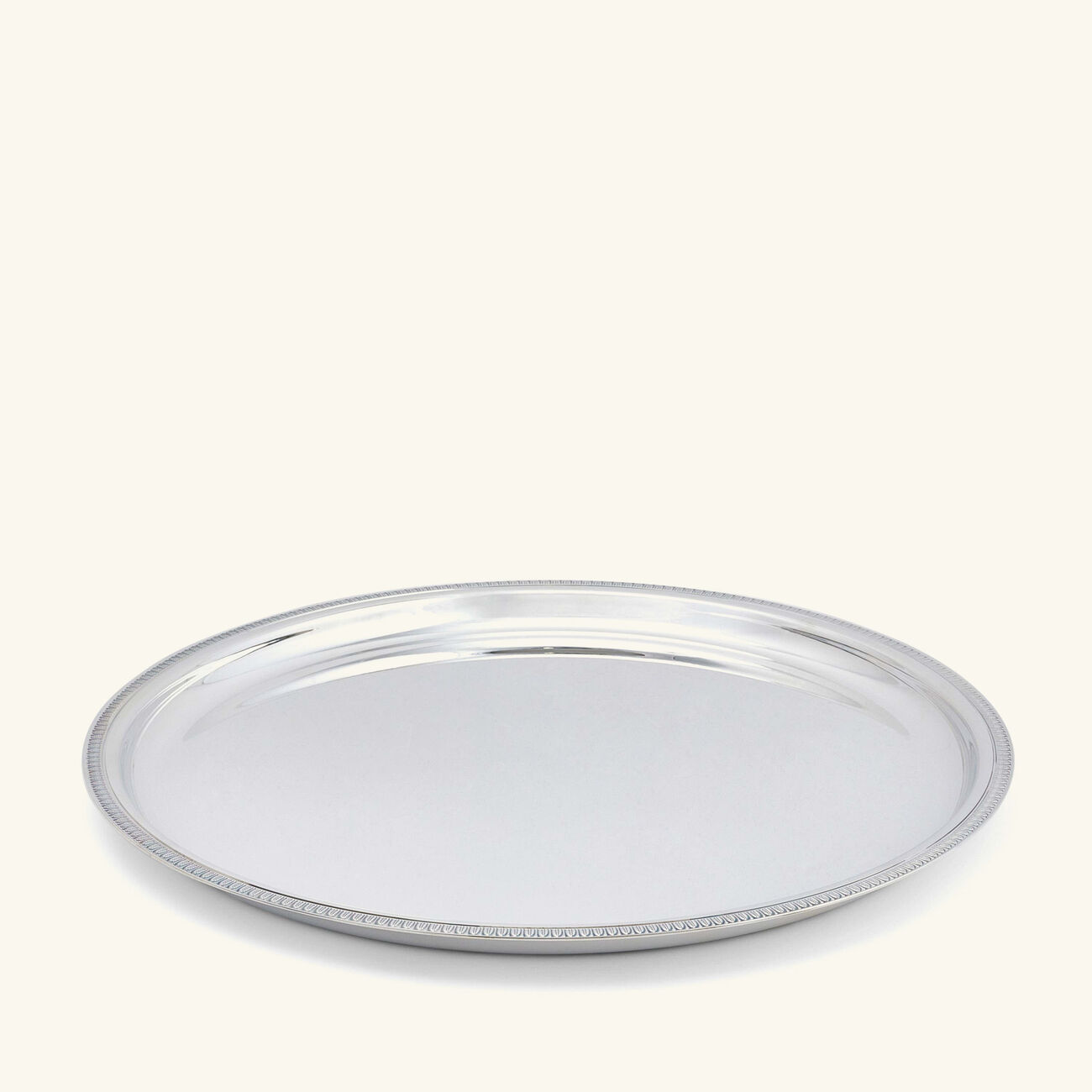 صينية الضيافة مالميزون دائرية كبيرة مطلية بالفضة كريستوفل صينية الضيافة مالميزون دائرية كبيرة مطلية بالفضة