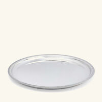 صينية الضيافة مالميزون دائرية كبيرة مطلية بالفضة كريستوفل صينية الضيافة مالميزون دائرية كبيرة مطلية بالفضة