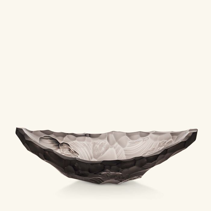 lalique terramineral silex centerpiece small grey