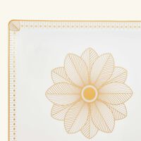 كريستوفل صينية مالميزون إمبيريال مستطيلة مطلية بالذهب قياس 22   19