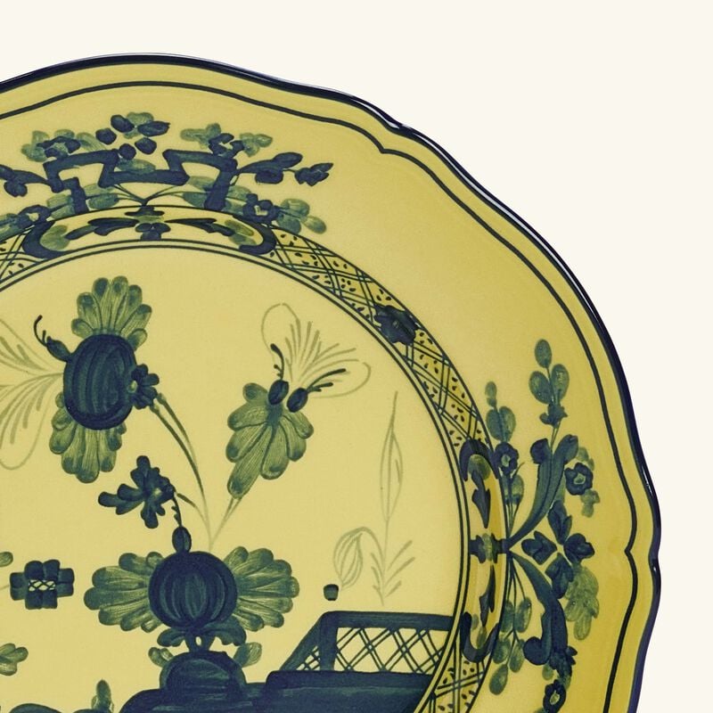Antico Doccia Dessert Plate Round Yellow 21cm ginori 1735 antico doccia dessert plate round yellow 21cm