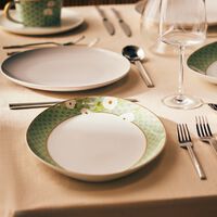 bernardaud praiana serving platter oval green 33cm